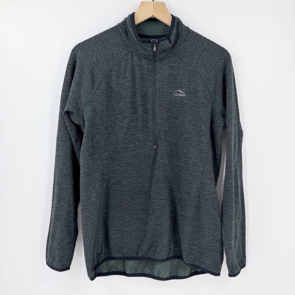 L.L. Bean Adventure Fleece 1/4 Zip Gray Fleece M Outdoor Hiking Gorpcore Trail